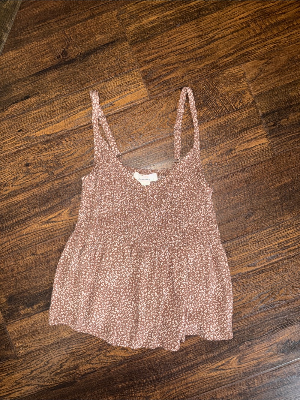 URBAN Romantics Blush Floral Smocked Cami